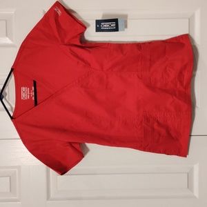 Cherokee Core Stretch scrub set. Cardinal Red.